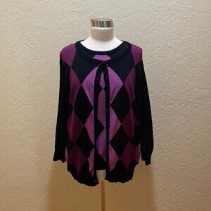 Grace Dane Lewis cardigan sweater set 1X